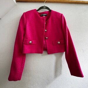 Pink tweed jacket